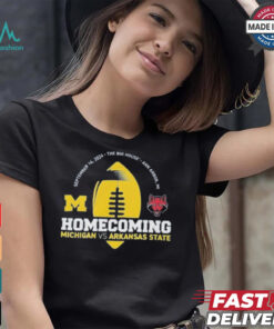 Michigan Wolverines Valiant Blue 2024 Homecoming Gameday Shirt