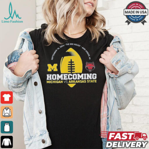 Michigan Wolverines Valiant Blue 2024 Homecoming Gameday Shirt