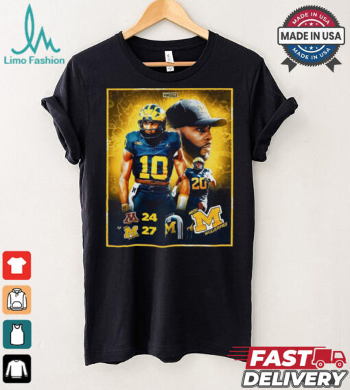 Michigan Wolverines Win 27 24 Minnesota Golden Gophers 2024 Game Final Score Shirt