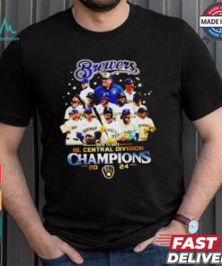 Milwaukee Brewers Back To Back NL Central Division Champions 2024 T Shirt