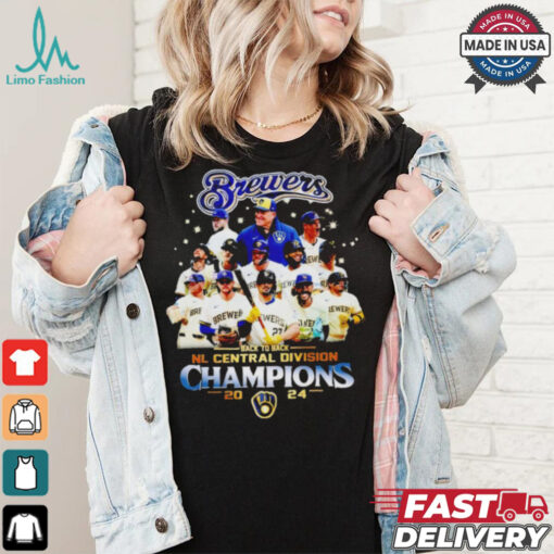 Milwaukee Brewers Back To Back NL Central Division Champions 2024 T Shirt