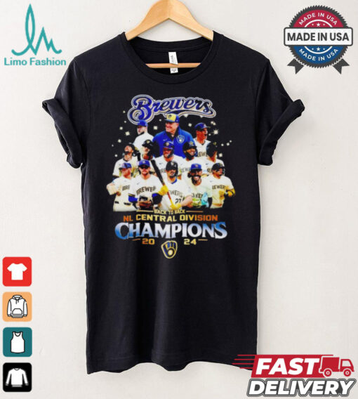 Milwaukee Brewers Back To Back NL Central Division Champions 2024 T Shirt