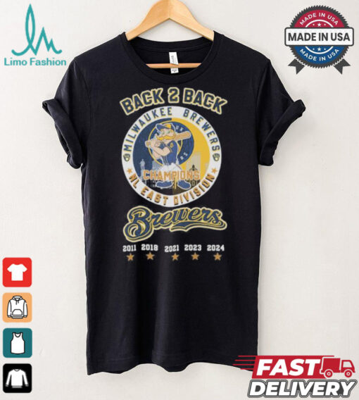 Milwaukee Brewers Mascot 2024 NL Central Central Division Champions Shirt