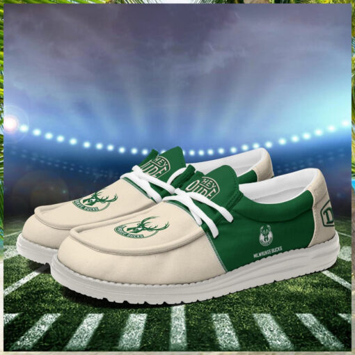 Milwaukee Bucks 2024 Personalized Hey Dude Shoes