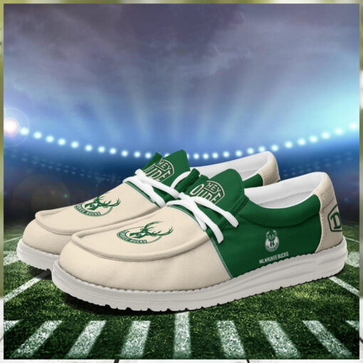 Milwaukee Bucks 2024 Personalized Hey Dude Shoes