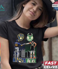 Milwaukee Sports Teams 2024 Yelich And Antetokounmpo Shirt