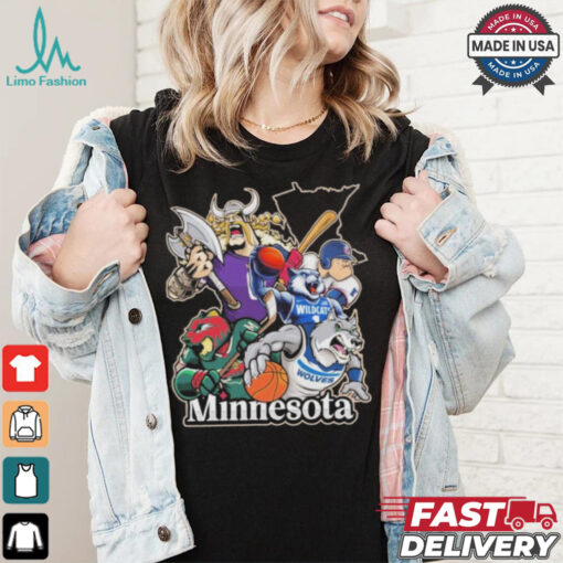 Minnesota Sports Teams Mascots Vintage Shirt