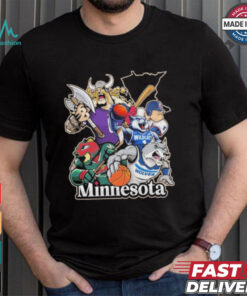 Minnesota Sports Teams Mascots Vintage Shirt