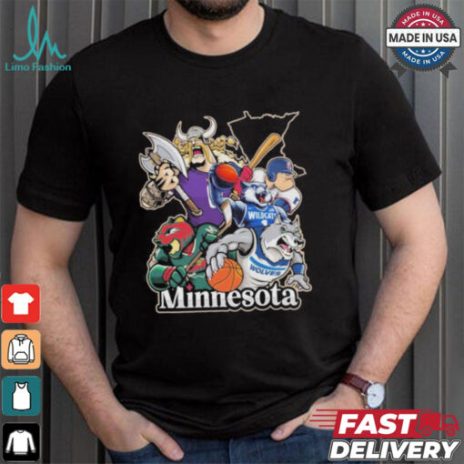 Minnesota Sports Teams Mascots Vintage Shirt