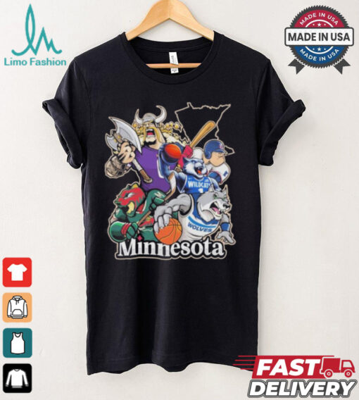 Minnesota Sports Teams Mascots Vintage Shirt