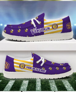 Minnesota Vikings 2024 Version Personalized Hey Dude Shoes