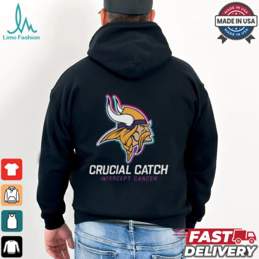 Minnesota Vikings Nike Black 2024 NFL Crucial Catch T Shirt