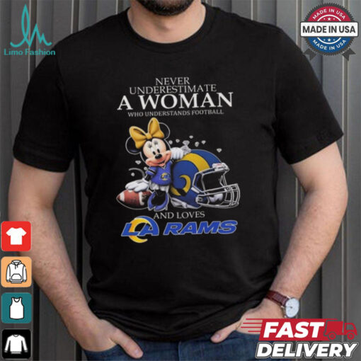 Minnie Mouse Los Angeles Rams Never Underestimate A Woman Understand Football Shirt