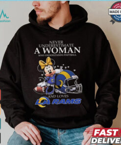 Minnie Mouse Los Angeles Rams Never Underestimate A Woman Understand Football Shirt