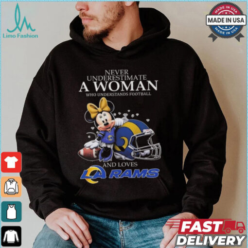 Minnie Mouse Los Angeles Rams Never Underestimate A Woman Understand Football Shirt