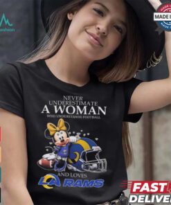 Minnie Mouse Los Angeles Rams Never Underestimate A Woman Understand Football Shirt