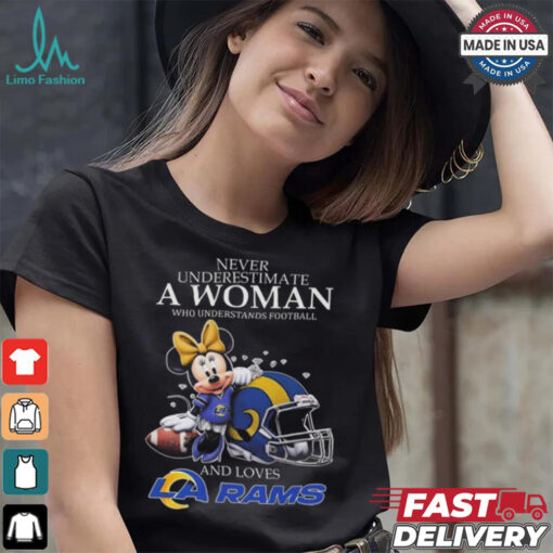 Minnie Mouse Los Angeles Rams Never Underestimate A Woman Understand Football Shirt
