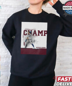 Mississippi State Jake Mangum 2024 International League Batting Champ Signature Poster t shirt