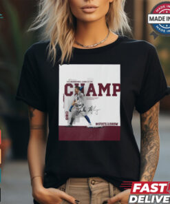Mississippi State Jake Mangum 2024 International League Batting Champ Signature Poster t shirt