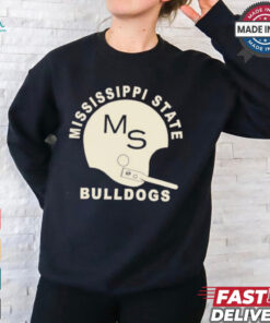 Mississippi state throwback helmet shirt