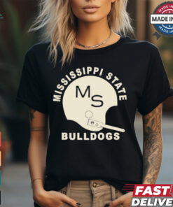 Mississippi state throwback helmet shirt