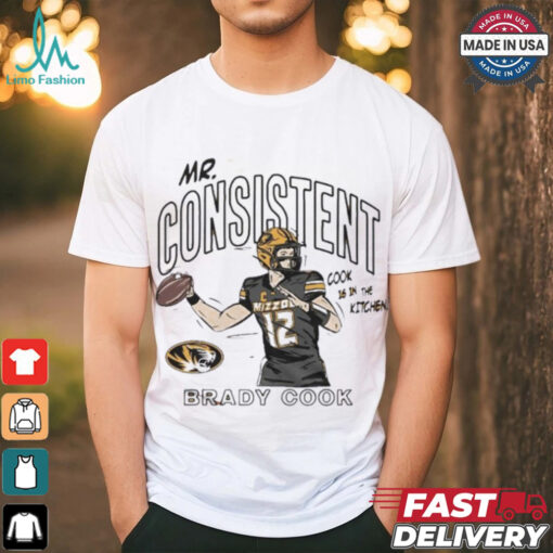 Missouri Tigers Brady Cook Mr. Consistent Shirt