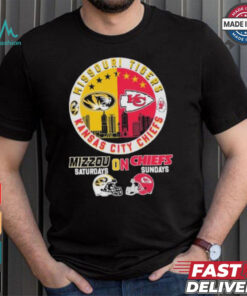 Missouri Tigers On Saturdays X Kansas City Chiefs On Sundays Shirt