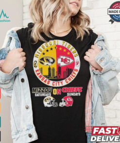 Missouri Tigers On Saturdays X Kansas City Chiefs On Sundays Shirt