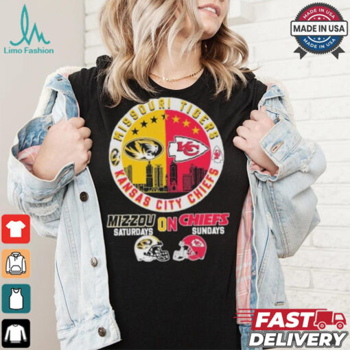 Missouri Tigers On Saturdays X Kansas City Chiefs On Sundays Shirt