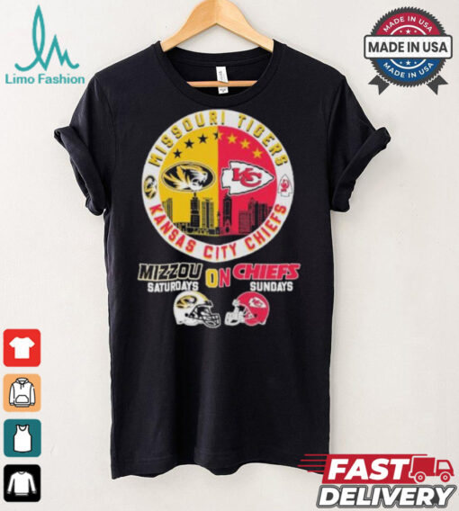 Missouri Tigers On Saturdays X Kansas City Chiefs On Sundays Shirt