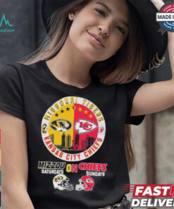Missouri Tigers On Saturdays X Kansas City Chiefs On Sundays Shirt