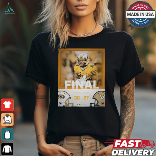 Missouri Tigers Win 30 27 Vanderbilt Football 2024 Game Day Final Score Shirt