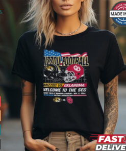 Mizzou Football Mizzou Vs Oklahoma Welcome To The Sec Faurot Field At Memorial Stadium Nov 9 2024 Shirt