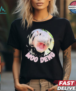 Moo Deng Bouncy Pig In Thai Picture The Cute Baby Hippo T shirt