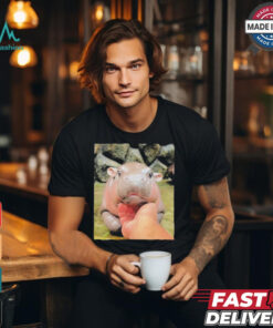 Moo Deng Bouncy Pig The Cute Baby Hippo T Shirt