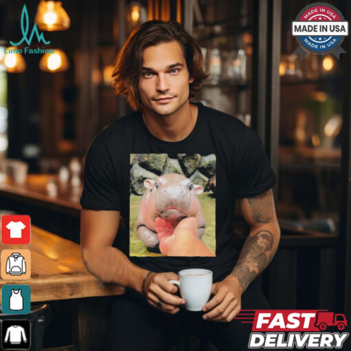 Moo Deng Bouncy Pig The Cute Baby Hippo T Shirt