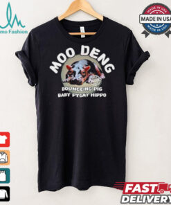 Moo Deng baby pygmy hippo Thailand Frit Tees T Shirt