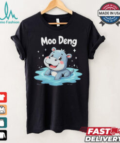 Moo Deng the Cute Baby Hippo Adorable Cartoon Hippo Animal for Kids T Shirt