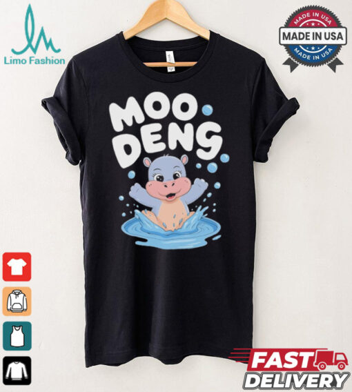 Moo Deng the Cute Baby Hippo Splashing Funny Animal Cartoon for Hippo Lovers T Shirt