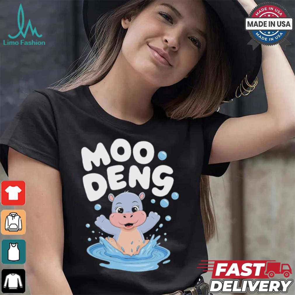 Moo Deng the Cute Baby Hippo Splashing Funny Animal Cartoon for Hippo Lovers T Shirt Moo Deng the Cute Baby Hippo Splashing Funny Animal Cartoon for Hippo Lovers T Shirt