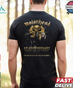 Motorhead 49th Anniversary 1975 2024 Thank You For The Memories T Shirt