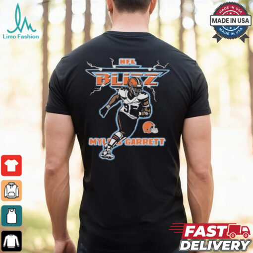 Myles Garrett NFL Blitz Cleveland Browns T Shirts