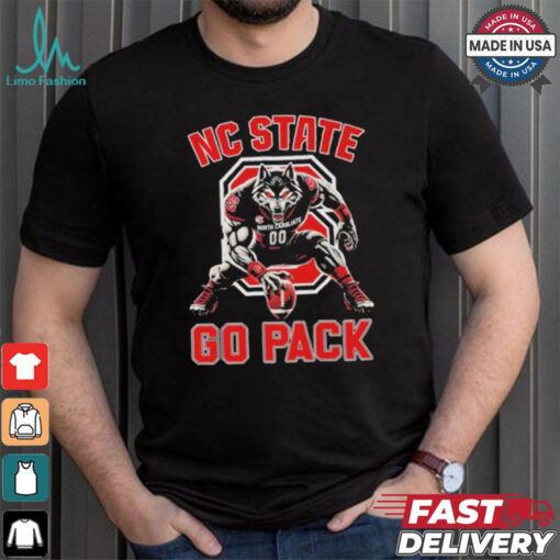 NC State Wolfpack Football Go Pack Mascot shir