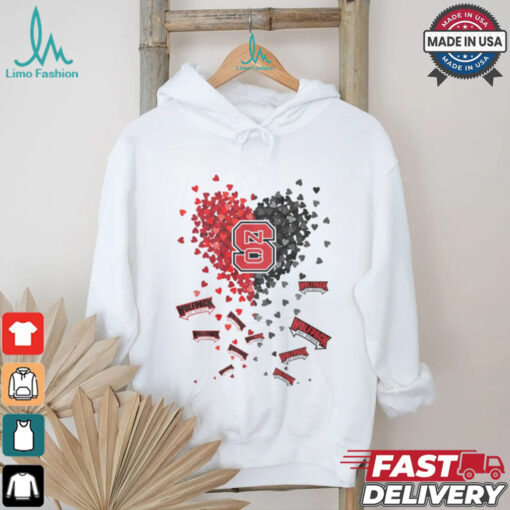 NC State Wolfpack Heart Shirt
