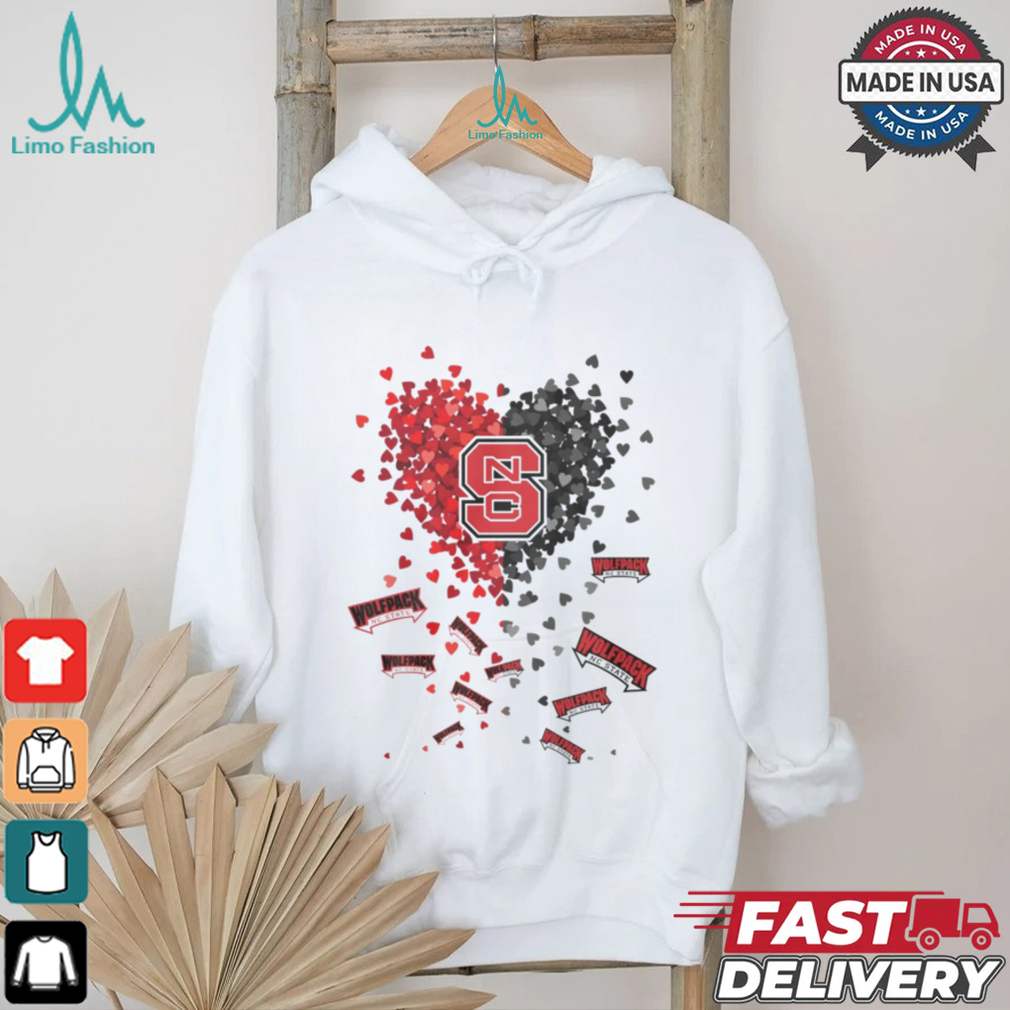 NC State Wolfpack Heart Shirt NC State Wolfpack Heart Shirt