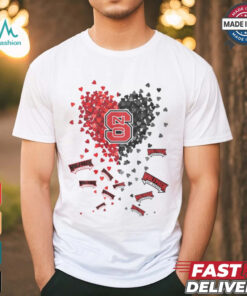 NC State Wolfpack Heart Shirt