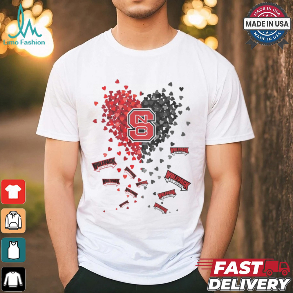 NC State Wolfpack Heart Shirt NC State Wolfpack Heart Shirt