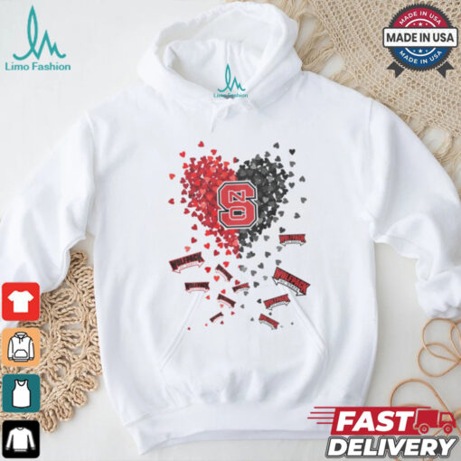 NC State Wolfpack Heart Shirt