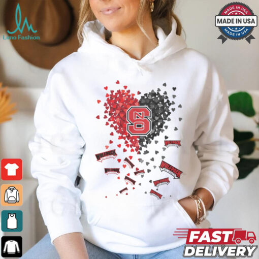 NC State Wolfpack Heart Shirt