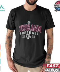 NCAA Men's Texas A&M Aggies Black Football Schedule T Shirt